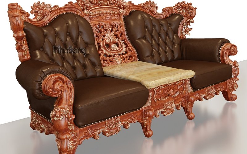 Ghế sofa đôi tân cổ điển GSF1901