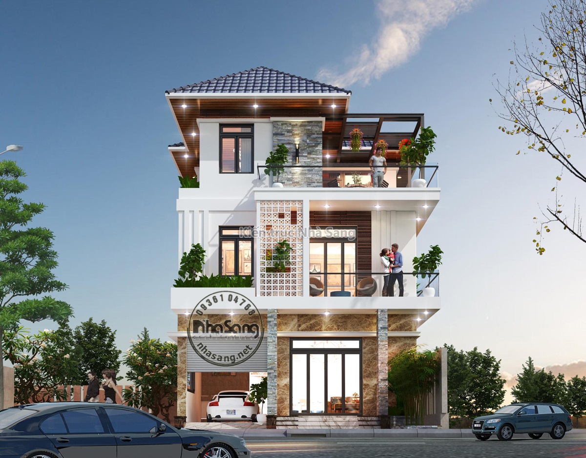Tổng hợp mặt tiền biệt thự 3 tầng hiện đại đẹp nhất 2015  Kiến Trúc 999